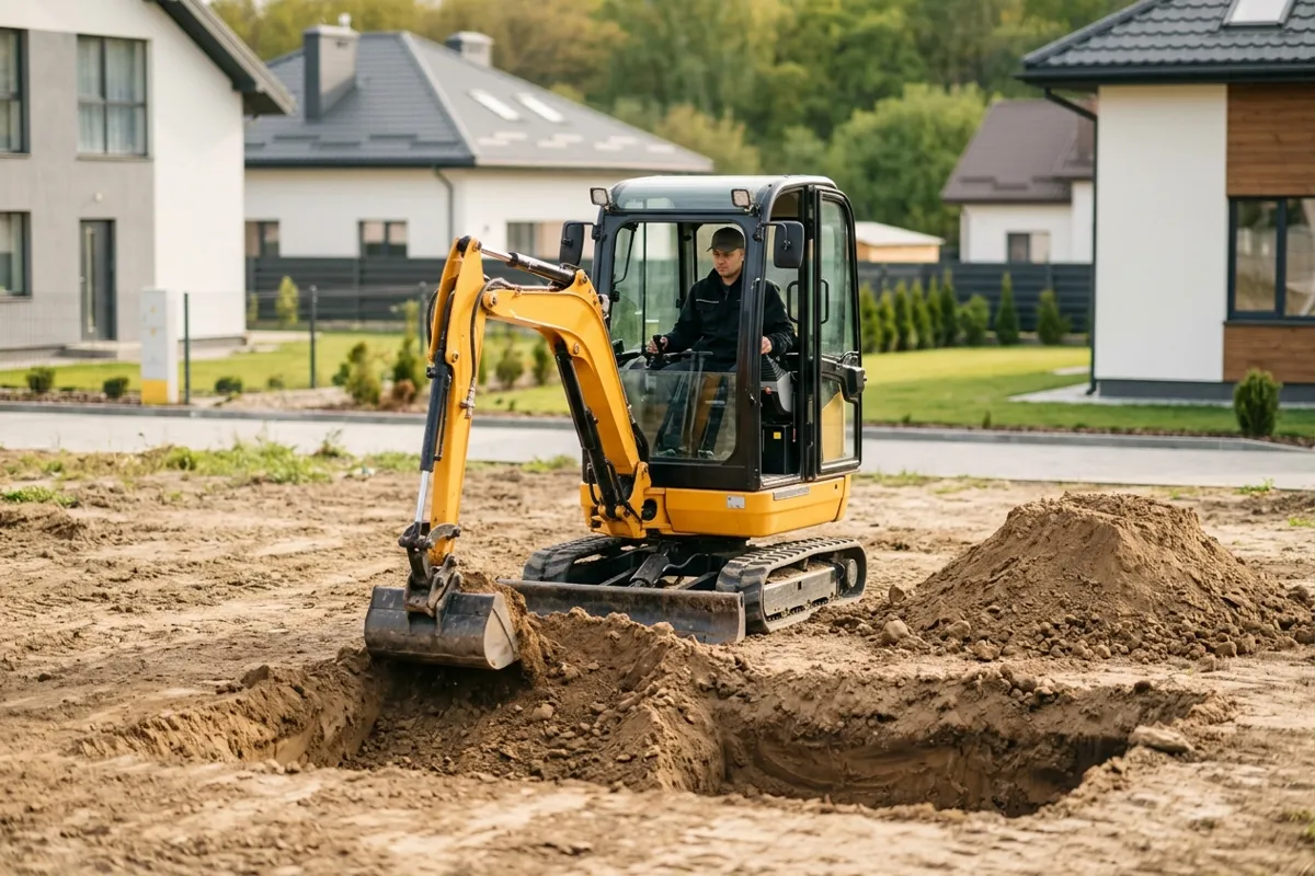 Послуги екскаватора: приклад роботи