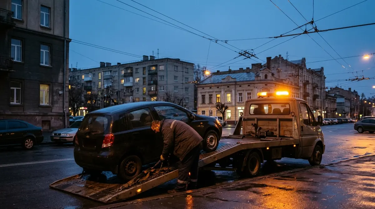 Евакуатор: фото роботи майстра