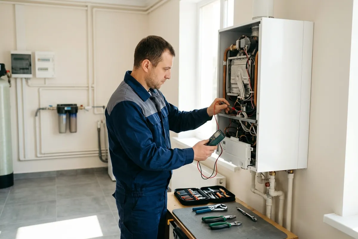 Ремонт газових котлів: приклад роботи