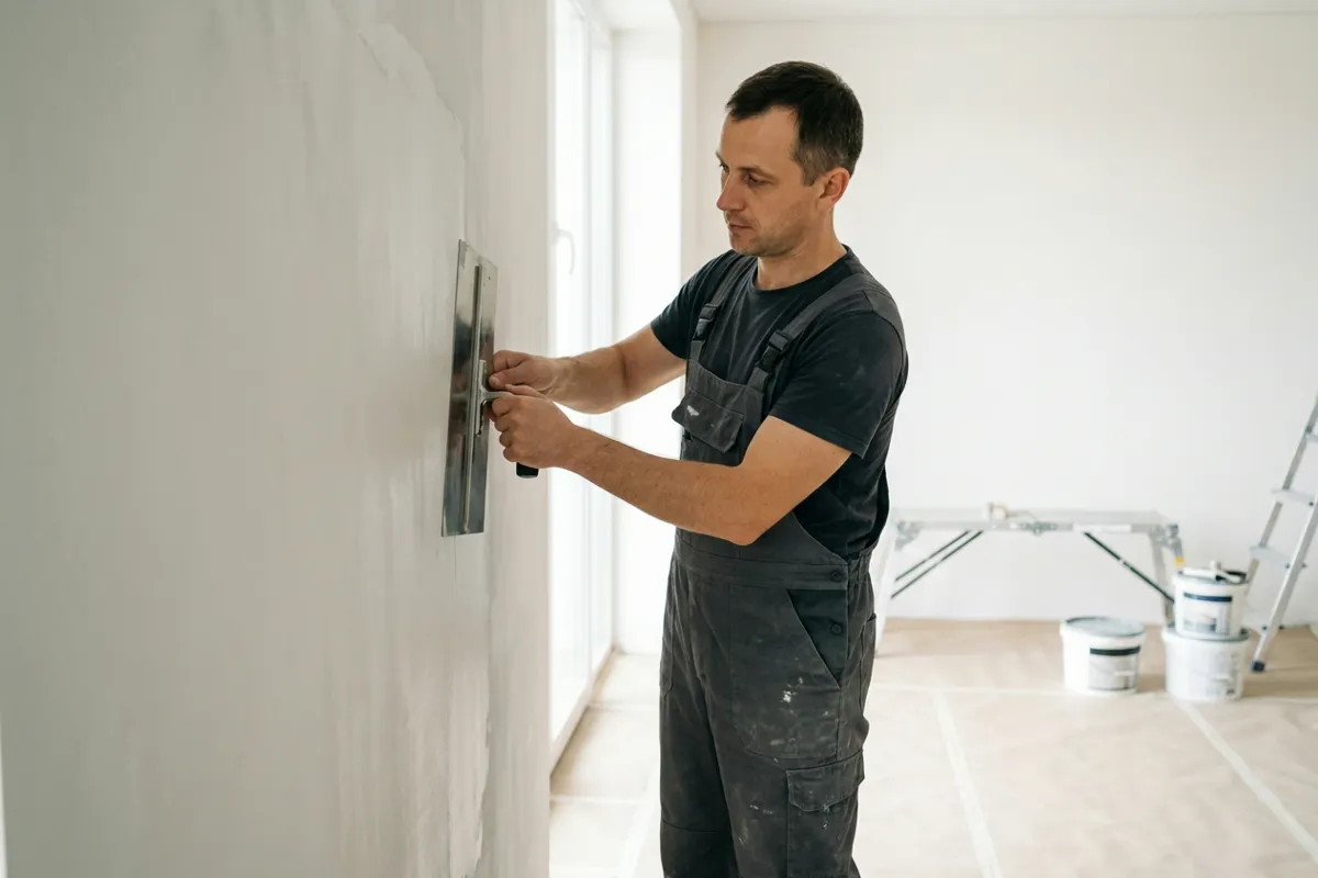 Штукатурка стін: приклад роботи