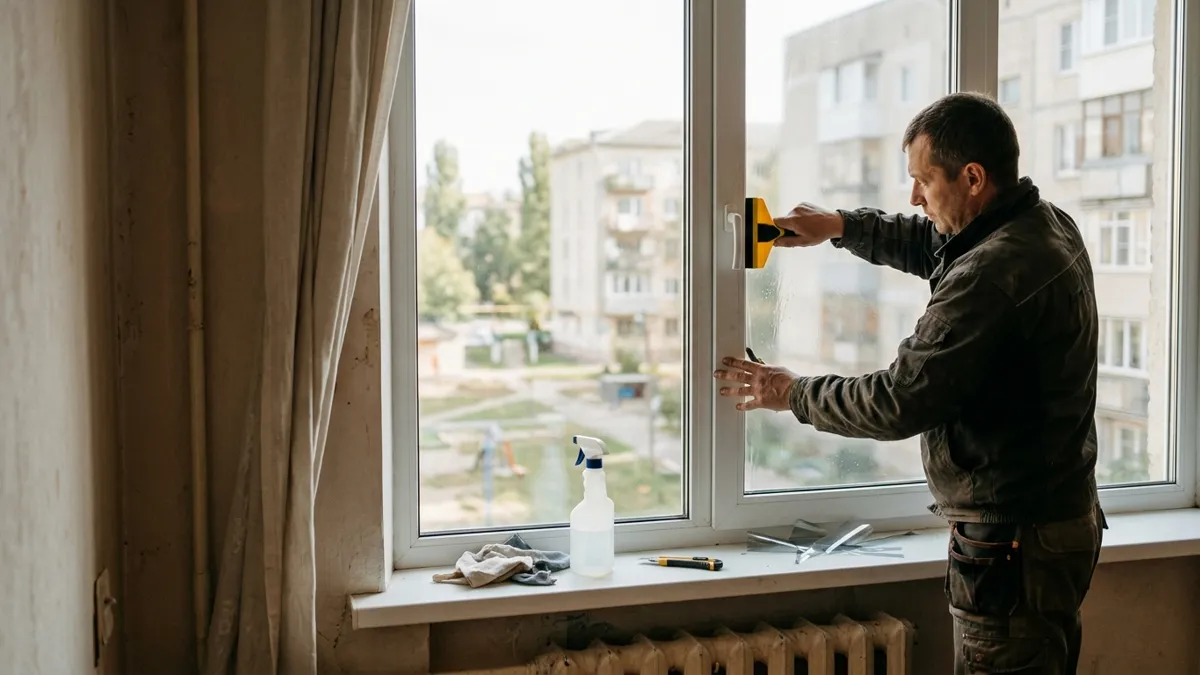 Захисні плівки на вікна: фото роботи майстра